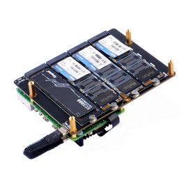 GeeekPi N16 Quad NVMe Expansion Board for Raspberry Pi 5, Compatible with M.2 NVMe SSD 2230, 2242, 2260, 2280