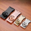 Key Hook Latch for Sliding & Hinged Doors, Double Lock Mechanism Corner Copper 180-Small 3ea