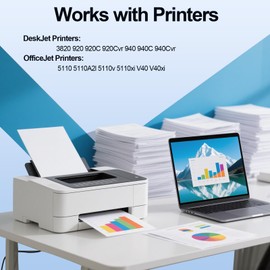 15XL 78XL 15 78 High Yield Ink Cartridge Use for Deskjet 920 940 3820 PSC 720 750 Officejet V30 V40 Printers (1 Black 1 Tri-Color)