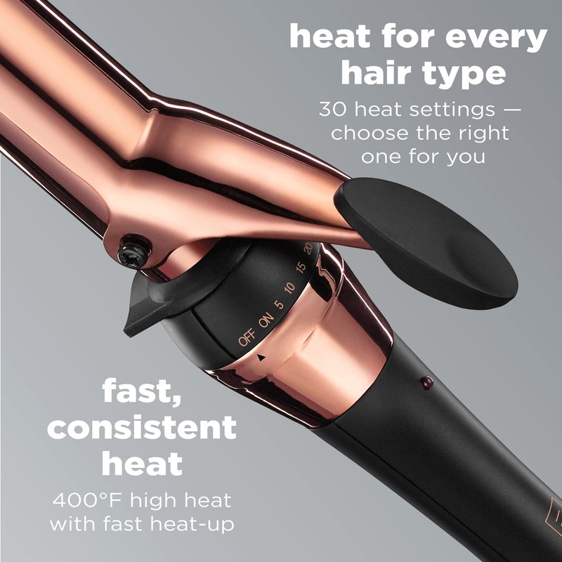 INFINITIPRO BY CONAIR Rose Gold Titanium 1 1/4-Inch Curling Iron,