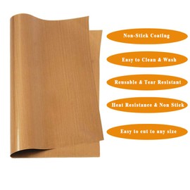 3 Pack 16 x 20" PTFE Teflon Sheet for Heat Press Transfer Non Stick Paper Reusable Heat Resistant Craft Mat,Protects Iron,for Heat Press Machines