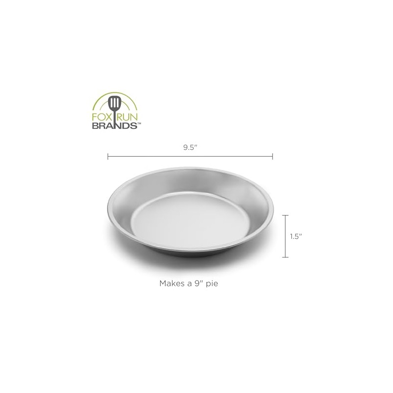 Fox Run Pie Pan, 9-Inch, Stainless Steel