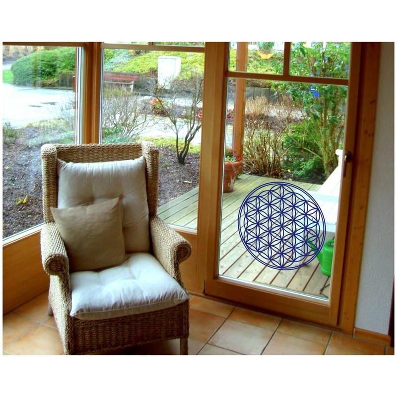Samunshi® Flower of Life Wall Sticker, Flower of Life Sticker,
