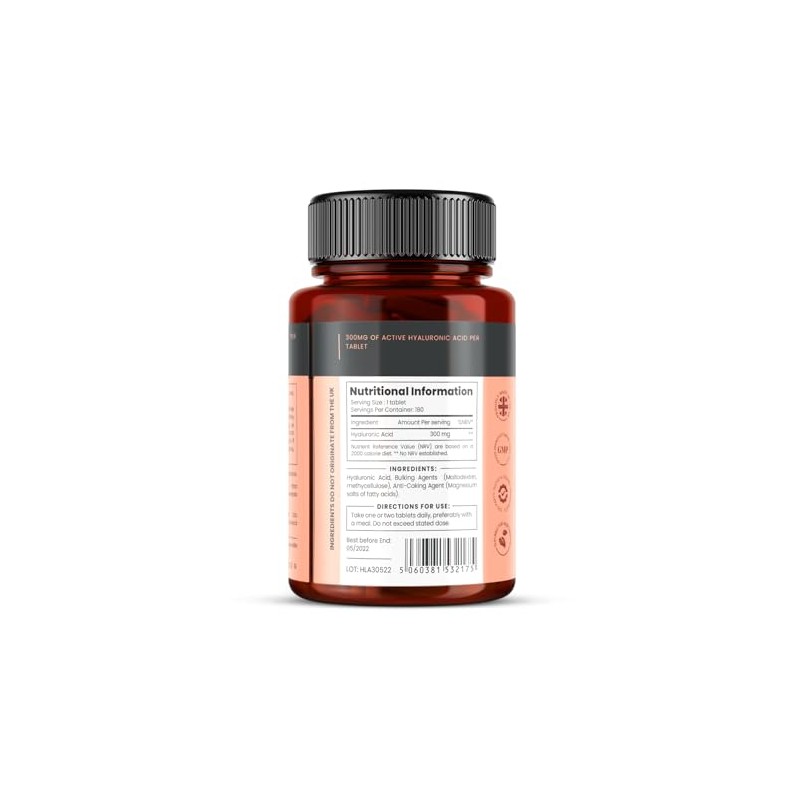 Pureclinica Triple Strength Hyaluronic Acid Supplement C 300mg Per Tablet