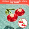 DLPRK Set of 2 Floating Cherry Swim Rings with Cup