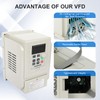 FAHKNS VFD 4KW 220V 6HP, Single Phase Input to Three