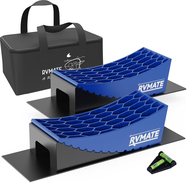 RVMATE Camper Levelers 8-Piece Kit RV Leveling Blocks Camper Wheel