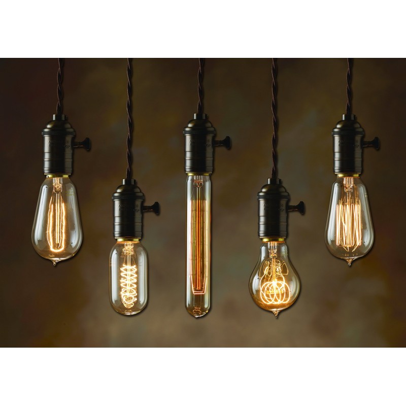Bulbrite NOS40-1910-6PK 40W Nostalgic Edison Squirrel Cage-style Bulb, 6-Pack