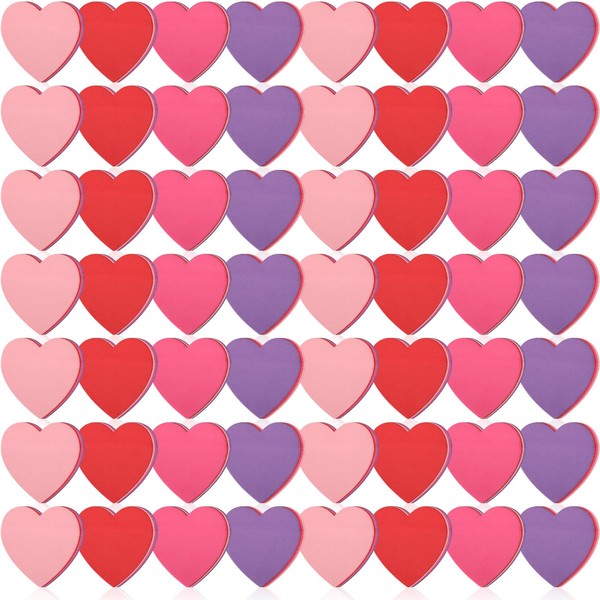 Kosiz 250 Heart Shaped Sticky Notes Self Adhesive Pastel Notepads