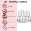 TEEROVA 5-in-1 Builder Nail Gel Set, 4 Colours, 15 ml