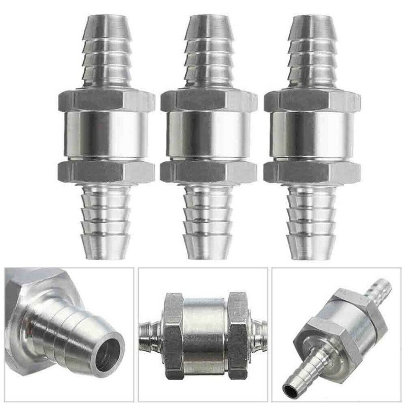 10mm Aluminum One-Way Non-Return Check Valve Fuel Water Gas/Air Vacuum