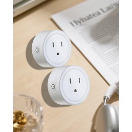 DOITING Smart Home WiFi Outlet with Remote Control & Timer Function - Compatible with Alexa,Wireless 2.4GHz Network - Smart Outlet for Easy Home Automation & Energy Saving(2 Pack)