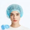 Disposable Non-Woven Sanitary Hair Cap 100 pcs Standard Type/Blue 2ea