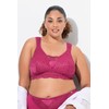 Ulla Popken Women's Lace Bralette Without Underwire Cup B-F Bra,
