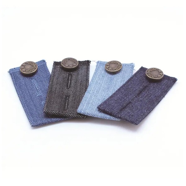 4 Stück Hosenbundverlängerung,Hosenerweiterung Schwangerschaft Hosenerweiterung Damen Extender,Knopfverlängerung Für Hosen,Hosenknopf Verlängerung