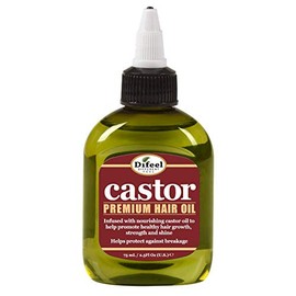 Difeel Aceite para el cabello Castor Pro-Growth 2.5 oz. - Fabricado con aceite de ricino natural para el crecimiento del cabello.