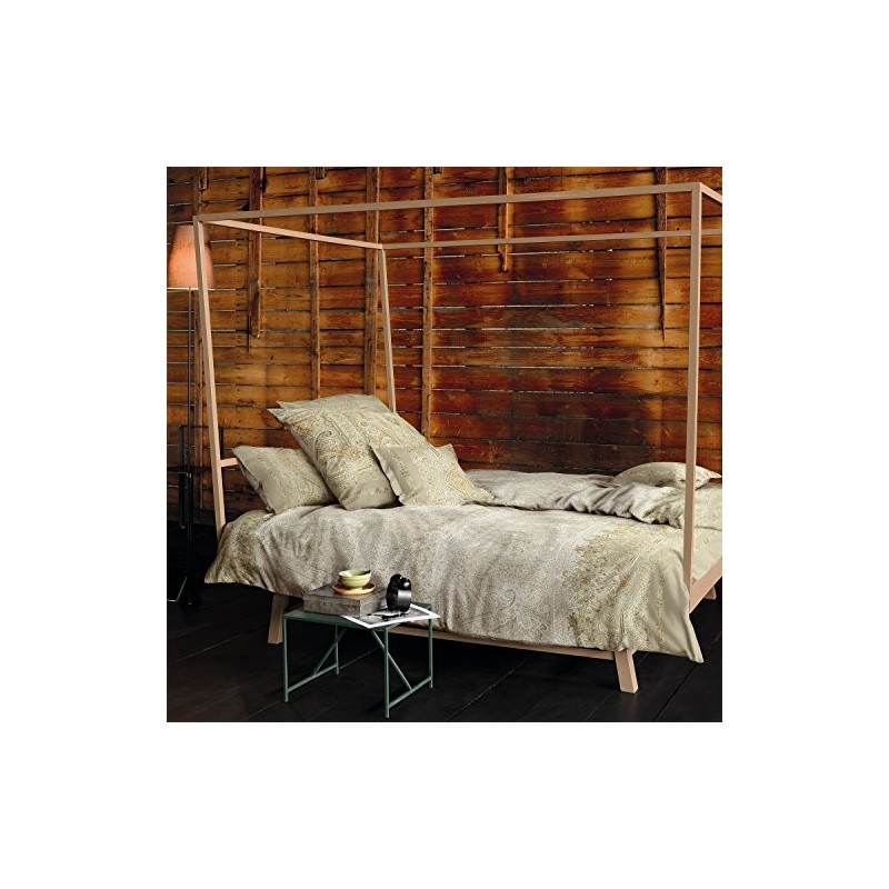 Bassetti Bettwaesche Maco Satin Michelle, 100% Cotton, beige-gold, Kissen 40x40
