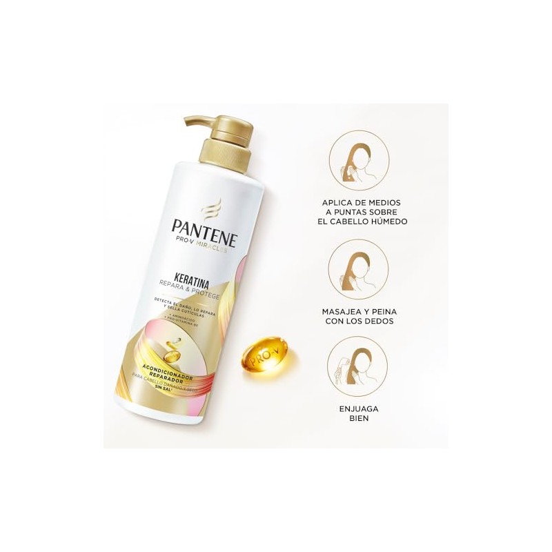 Pantene Acondicionador sin sal' Keratina con Pro Vitamina B5 510