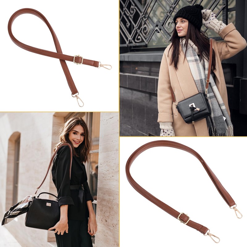 Telooco Shoulder Strap for Bags Adjustable Women's Leather Shoulder Strap