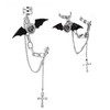 HAMILO Women's Ring, Earring, Mine Type, Devil Heart, Cross Chain,