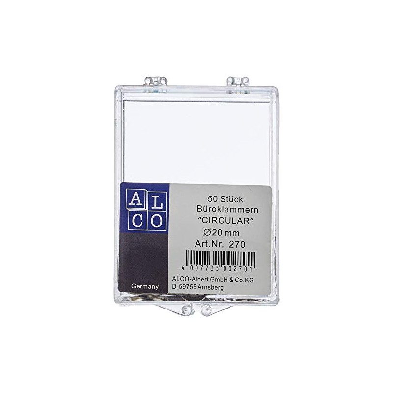 'Alco-Albert 270 "Circular, Diameter: 20 mm Round Polished Nickel-Plated Pack