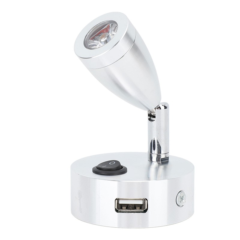 DC10‑30V LED RV Bedside Lamp Aluminum Alloy High Brightness RV