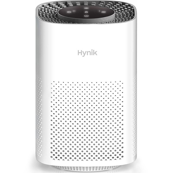 Hynik Alviera Air Purifiers for Bedroom, w/ H13 True HEPA Filter for Smoke Pollen Dander Hair Smell, 24db Filtration System Office Living Room Kitchen, Gfit for Home, w/Sleep Eye Mask