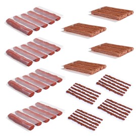 Pirhosigma 60 pcs for 3 Sizes Bike Tubeless Tire Repair Kit Strips Rope Refills Plugs 1.5 mm 3.5 mm 6 mm Emergency Puncture Flat for Road Bikes Mountain Bikes Brown