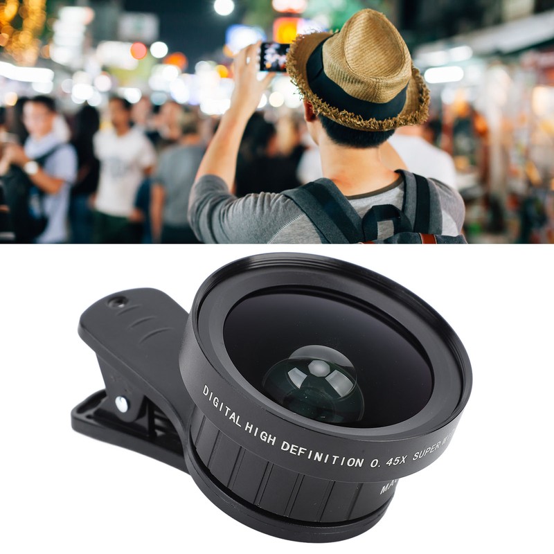 2 in 1 Phone Camera Lens Kit 0.45X Wide Angle