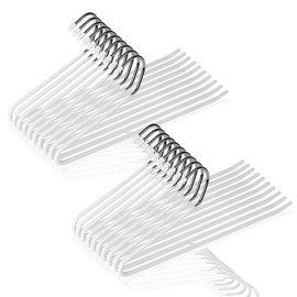 Pants Hanger 【Supervised by an Organization and Storage Advisor】 Non-Falling 8-Piece Set Slacks Hanger for Washing No Marks Left on Clothes Space-Saving Simple Durable