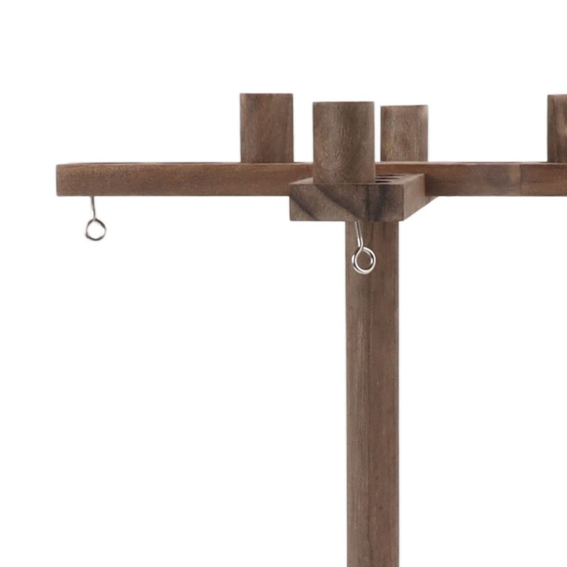 Hook and Ring Game for Four Players Wooden Hooks Fast