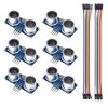 AEDIKO 6pcs HC-SR04 Ultrasonic Module Distance Sensor with Dupont Wire