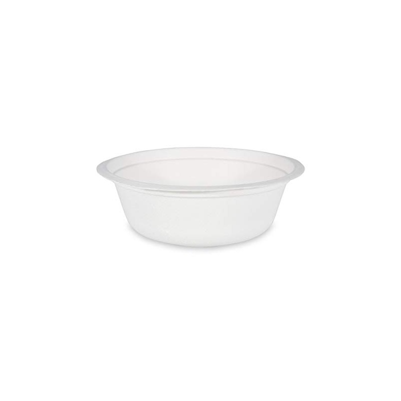 VEPATIM 50 Soup Bowls Salad Bowls Round Sugar Cane 500