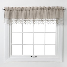 RENAISSANCE HOME FASHION Lillian Valance, 58" X 12", Linen