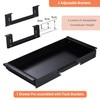 OSteed Under Desk Drawer Organizer 21" Black Upgraded with Adjustable