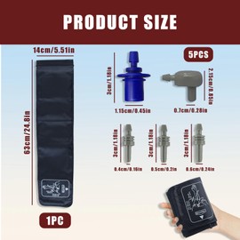Fadbudss Extra Large Blood Pressure Cuff 22-52CM, with 6 Connectors Compatible with Omron BP Most Blood Pressure Monitors, Replacement Arm Circumference Cuff for Big Arm Adults Seniors Elderly