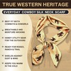 Helder Creek Co Wild Rag Silk Scarf 36'', Western Cowboy