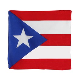 Motique Accessories Large Cotton Bandanas - Puerto Rican Flag- Puerto Rico Bandana