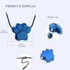 Pet Cremation Jewelry - Ashes Urn Necklace with Paw Print