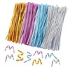 uxcell 6" Twist Ties, Metallic Twist Ties, Reusable Plastic Coated