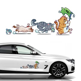 bike sticker car car sticker cute cat decal sticker bike funny sticker hide scratches and dents easy to install, suitable for car or motorcycle window or wall sticker (right)