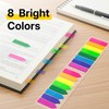 OWLKELA 800pcs Sticky Tabs, 8 Colour Index Tabs, Translucent Tape