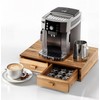 Tinamo Acacia Wood K Cup Organizer Coffee Pod Storage Box,