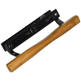 C.R. LAURENCE C1132 CRL Wood/Black Keyed Internal Lock Sliding Glass Door Handle Set with 3-15/16" Screw Holes for Viking Doors