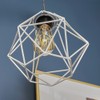 Retro Style Grey Metal Basket Cage Ceiling Pendant Light Shade