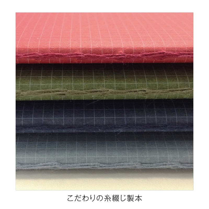 kleid Notebook, 2mm Grid Note, A5, 2mm Grid, Red (8901)