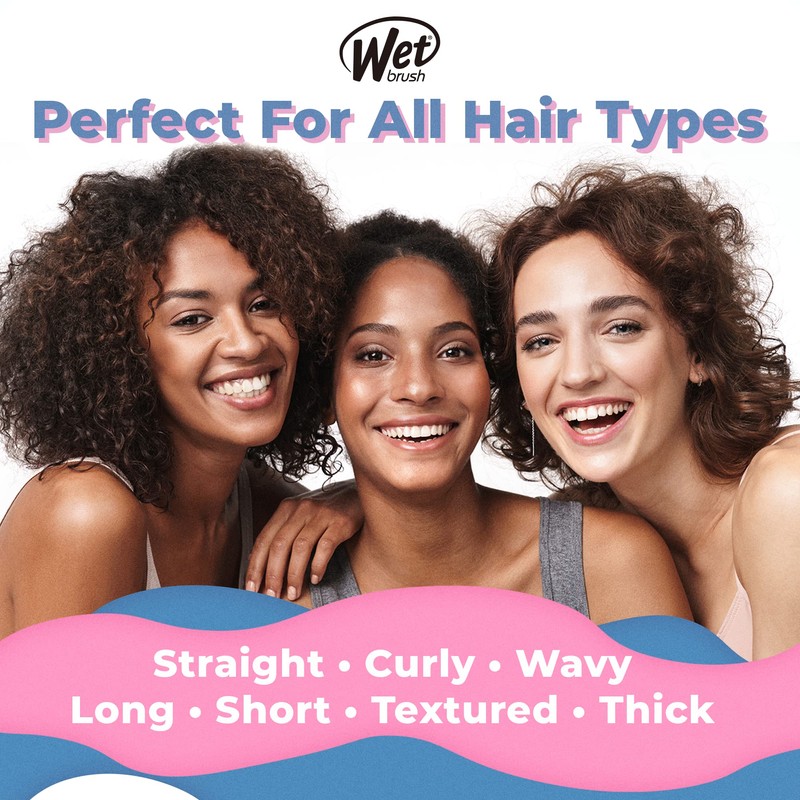 WetBrush Custom Care Thin Hair Detangler, Soft Thin Bristles for