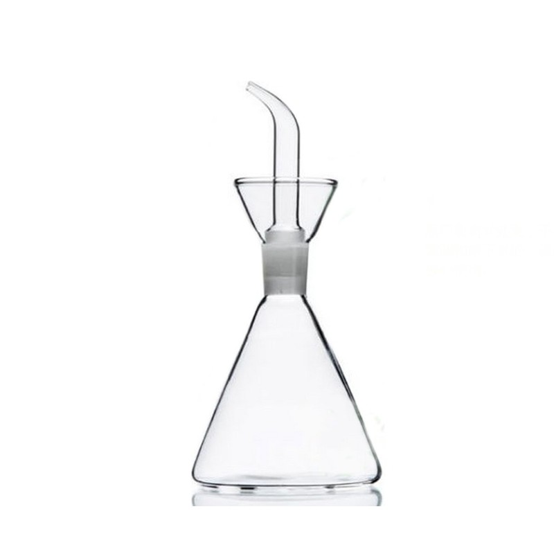ELETON Conical 8 oz No Drip Olive Oil Cruet,Leak-Proof Spout,