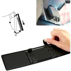 JDMTOY Universal Fit JDM 300mm 12" Wide Anti-Glare Blue Tint Curve Convx Clip On Rear View Mirror Compatible With Car SUV Van Truck, etc