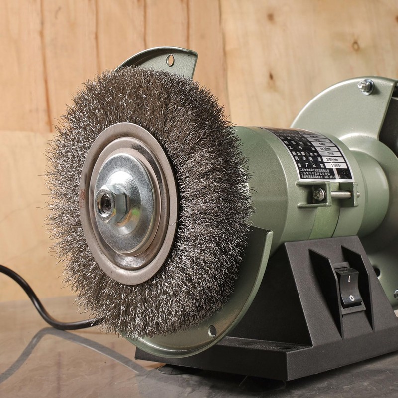 6 Inch Bench Grinder Grinding Wheel & Wire Wheel Brush